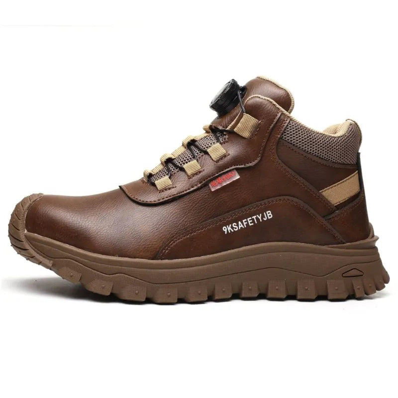 Composite Toe Electrical Insulated Safety Shoes - Brown / M 6.5 - W 8