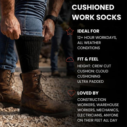 Tradesman Wide Calf Boot Socks