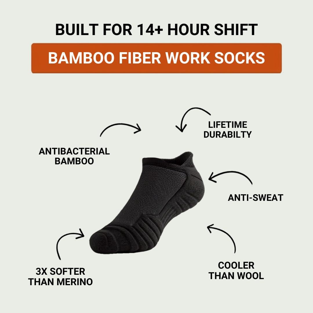 Ankle Bamboo Fiber Work Socks