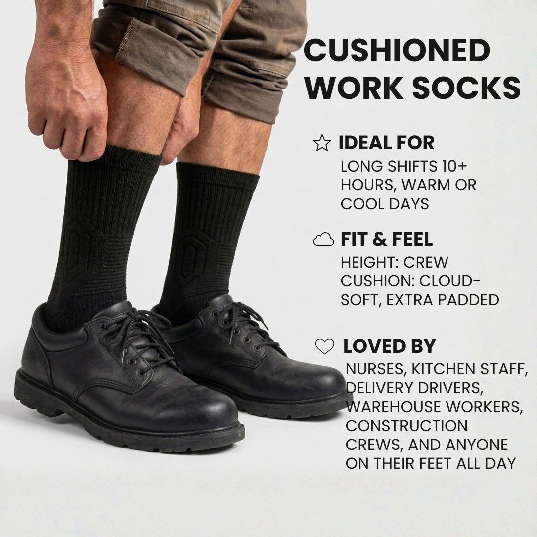 Cushioned Work Socks