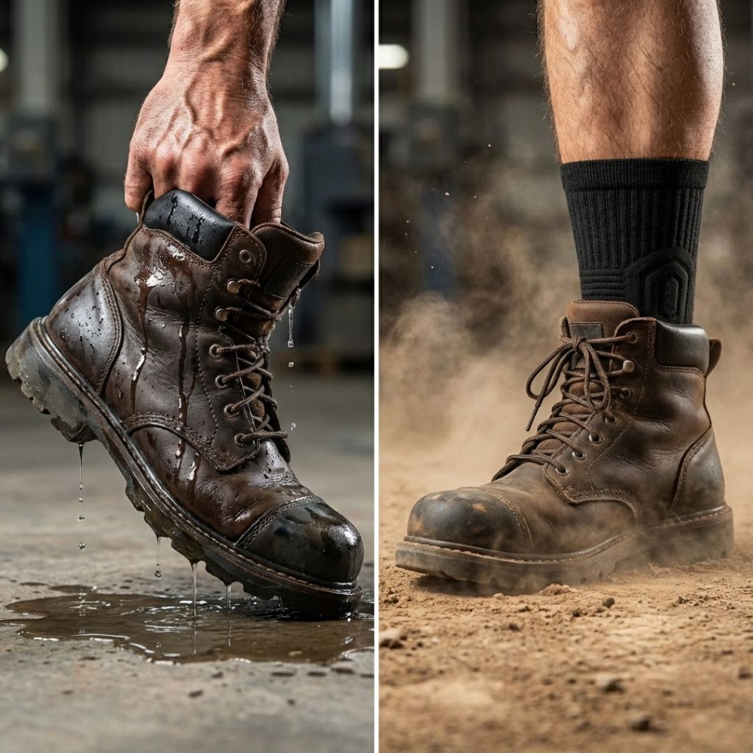 Chaussettes de travail Doméa, pieds au sec toute la journée