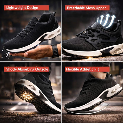 Steel Toe Lightweight Athletic Work Shoes