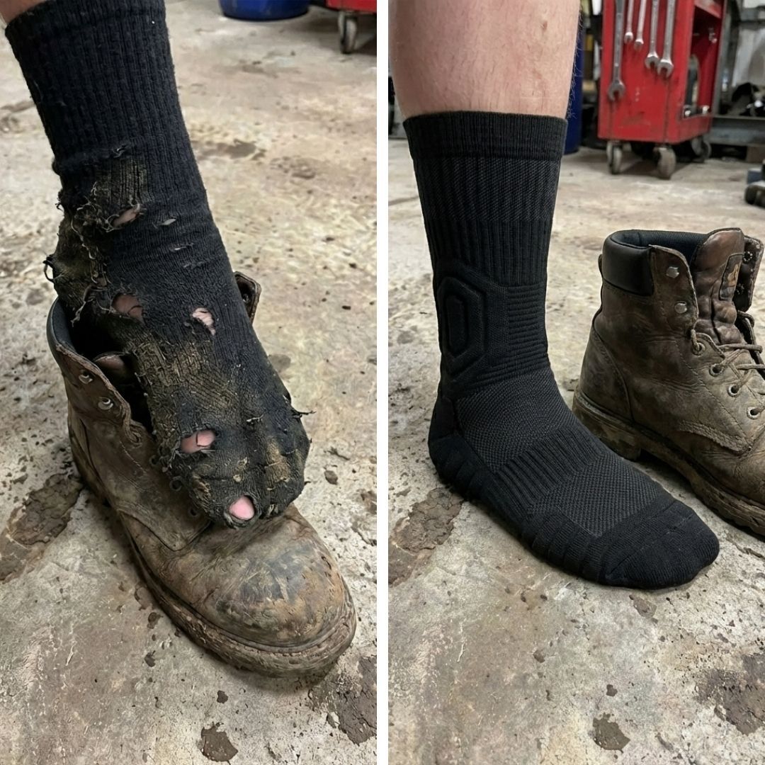 Chaussettes de travail Doméa résistantes en chaussures de sécurité