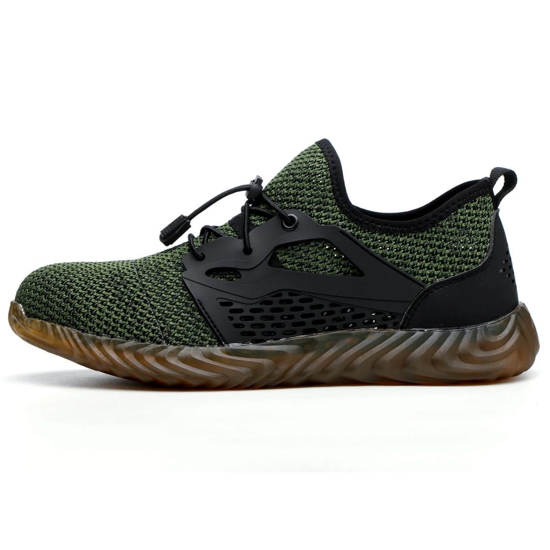 Breathable Slip-Resistant Steel Toe Work Shoes