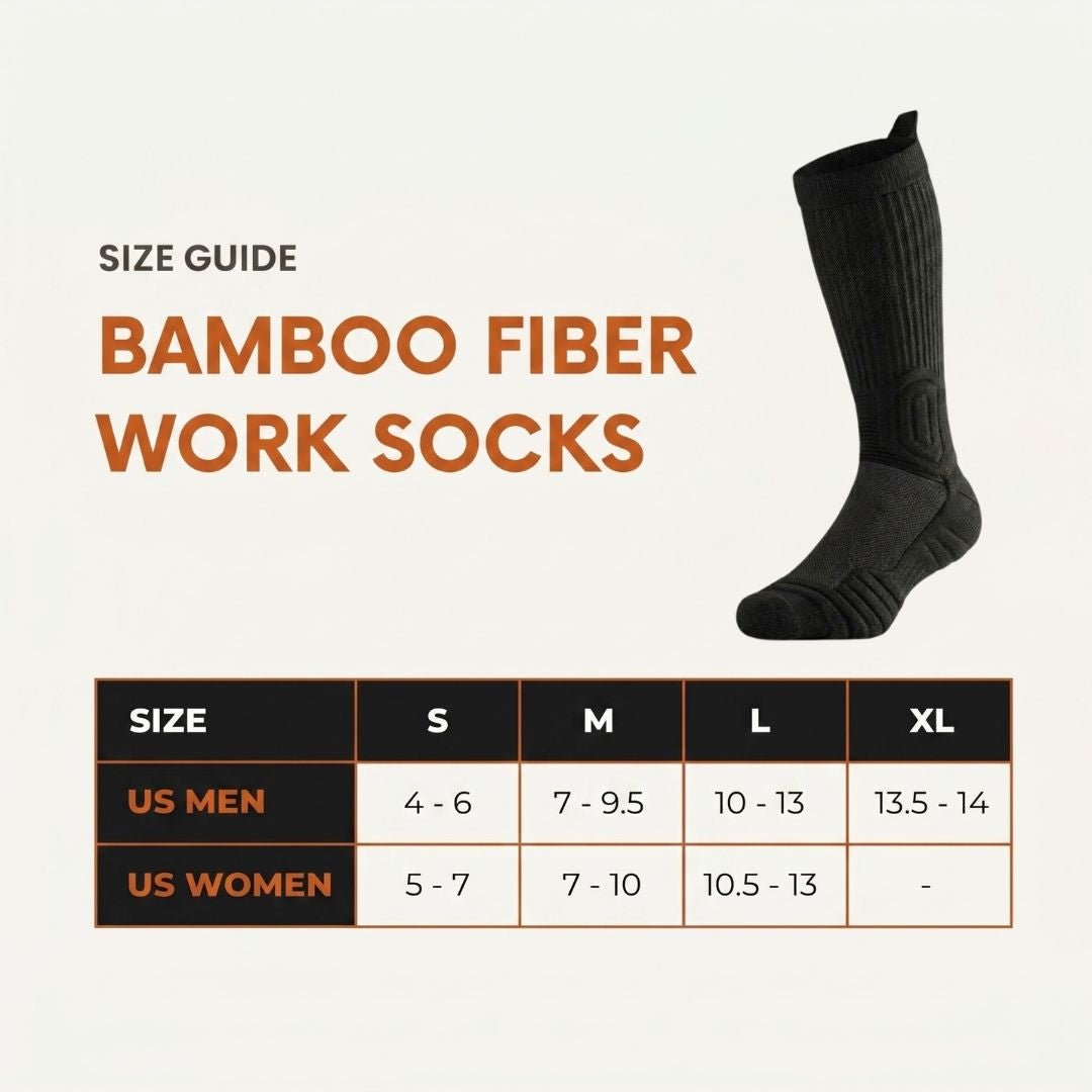 Boots Bamboo Fiber Work Socks - CalderWood