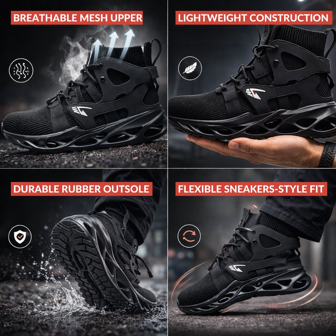 Comfortable Steel Toe Safety Shoes