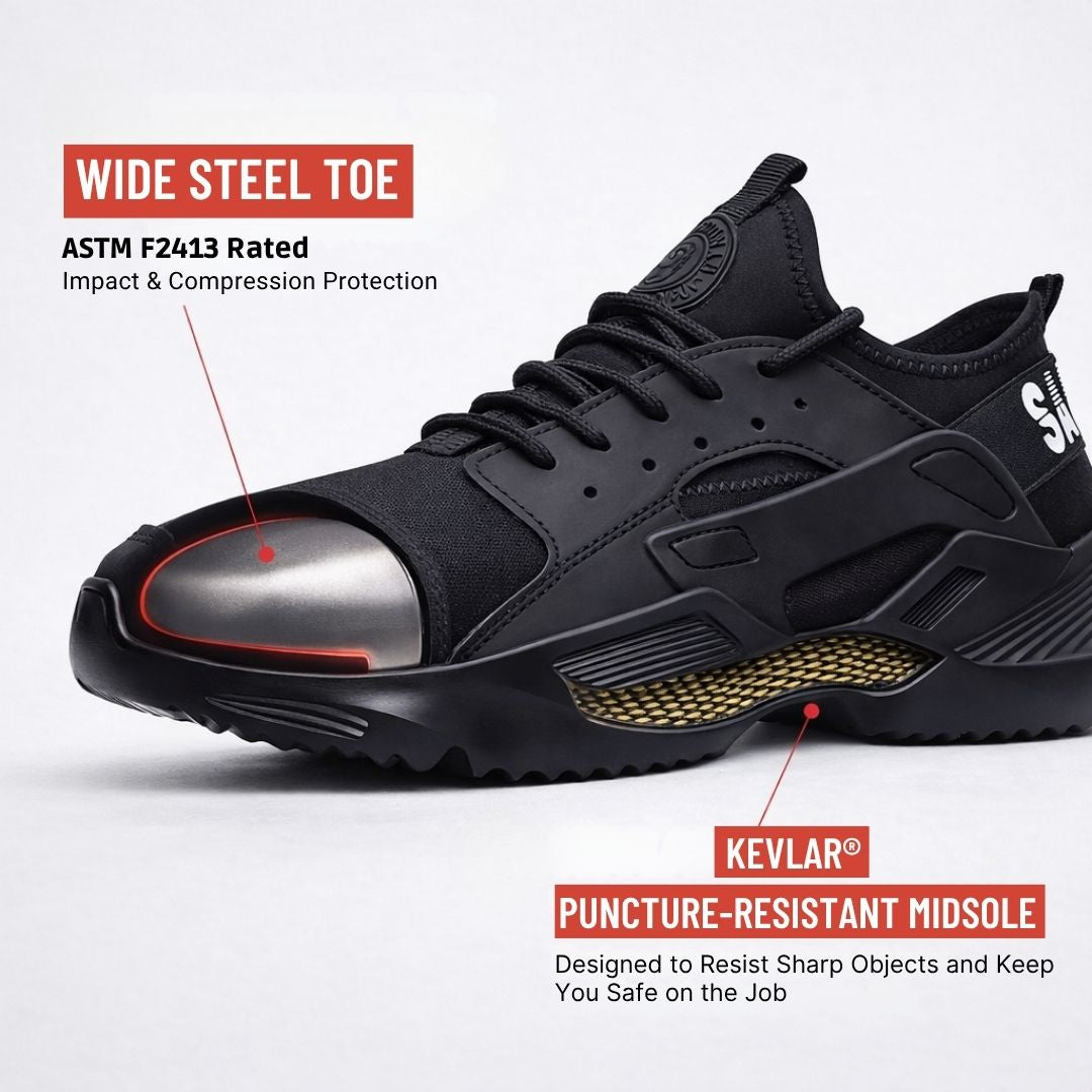 Steel Toe Lightweight Work Sneakers