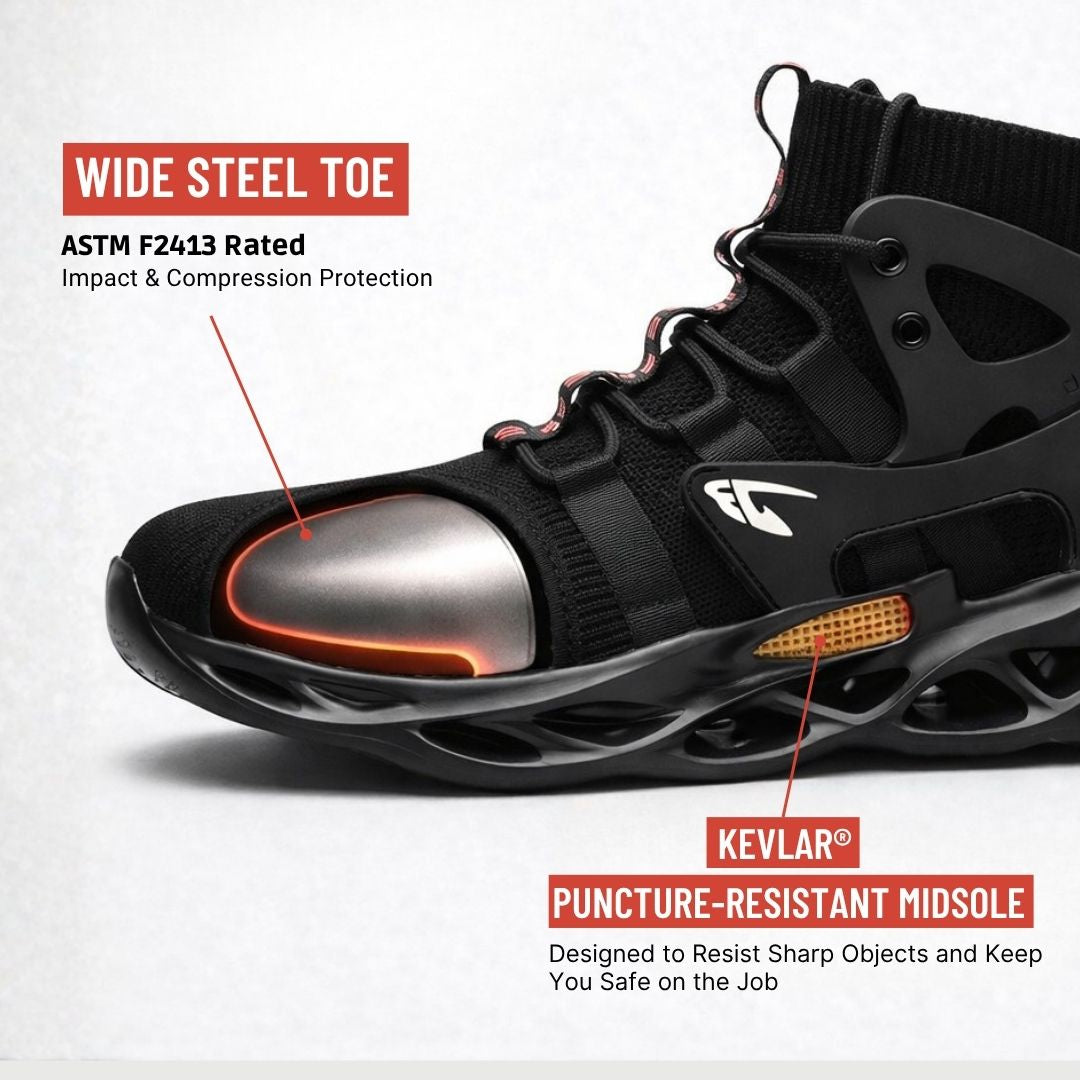 Comfortable Steel Toe Safety Shoes