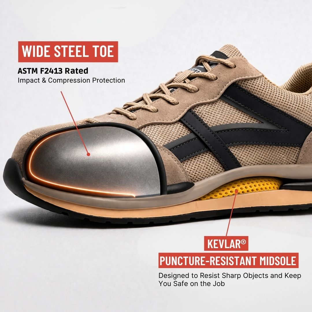 Steel Toe Breathable Work Shoes