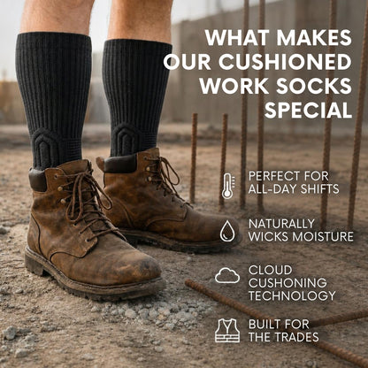 Tradesman Wide Calf Boot Socks