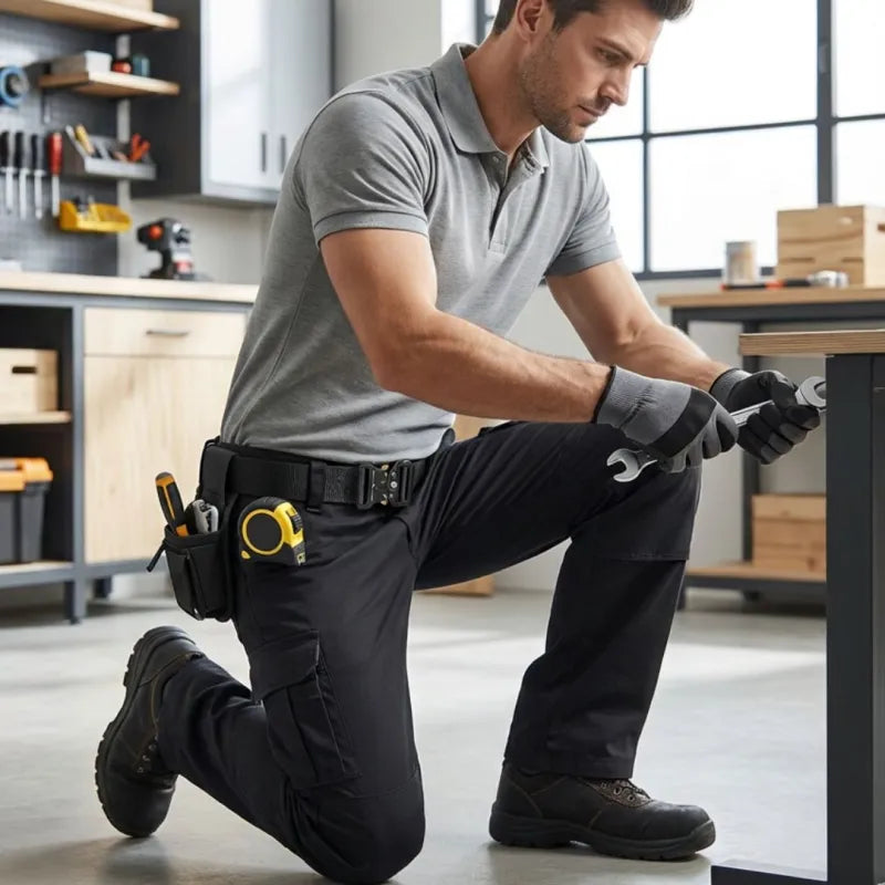 Work Belt for Tool Pouches: Two Mason Belts