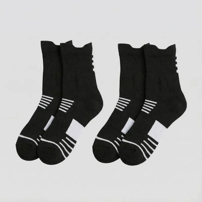 Atlas Crew Socks (2 Pairs) - Black / One size