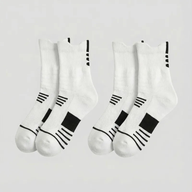 Atlas Crew Socks (2 Pairs) - White / One size