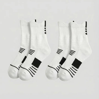 Atlas Crew Socks (2 Pairs) - White / One size