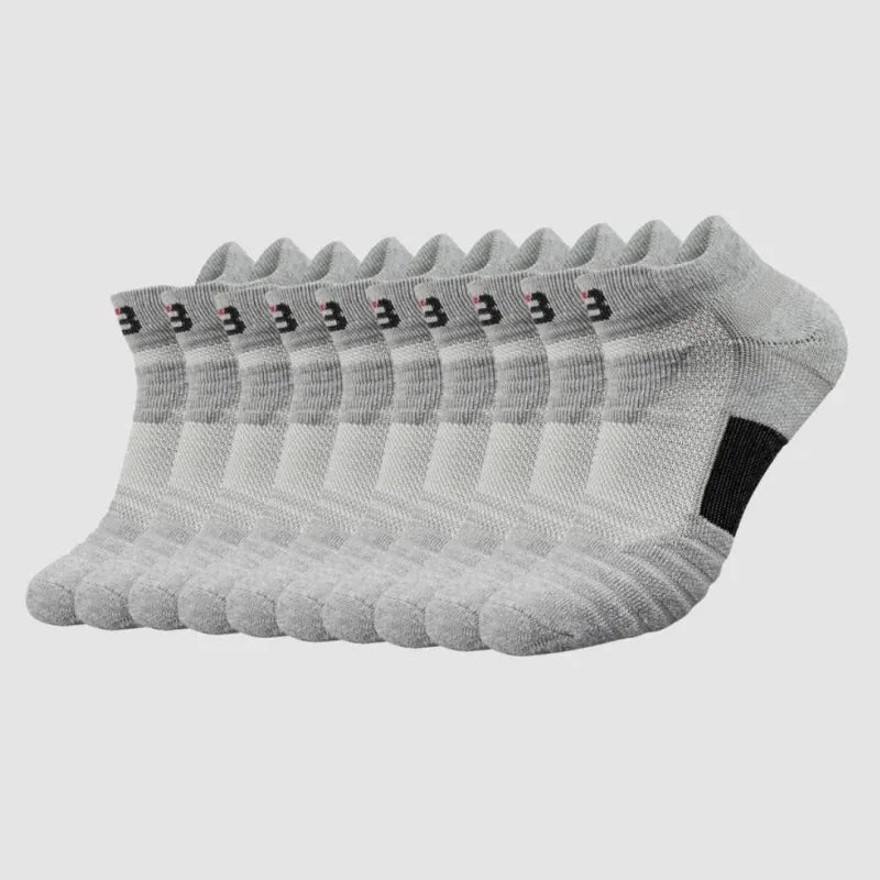 Breathable Work Socks (5 Pairs) - Grey / UK 6–12