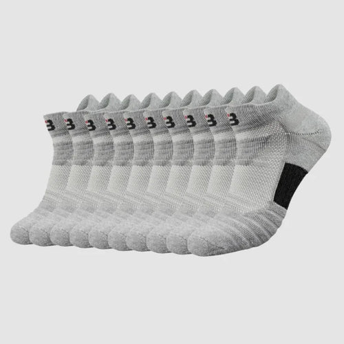 Breathable Work Socks (5 Pairs) - Grey / UK 6–12