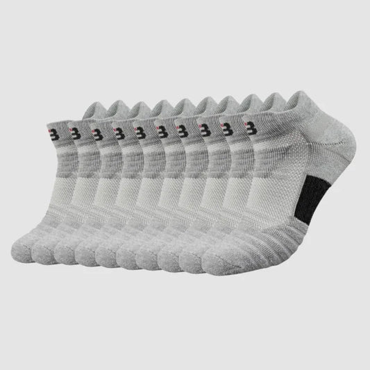 Breathable Work Socks (5 Pairs) - Grey / UK 6–12