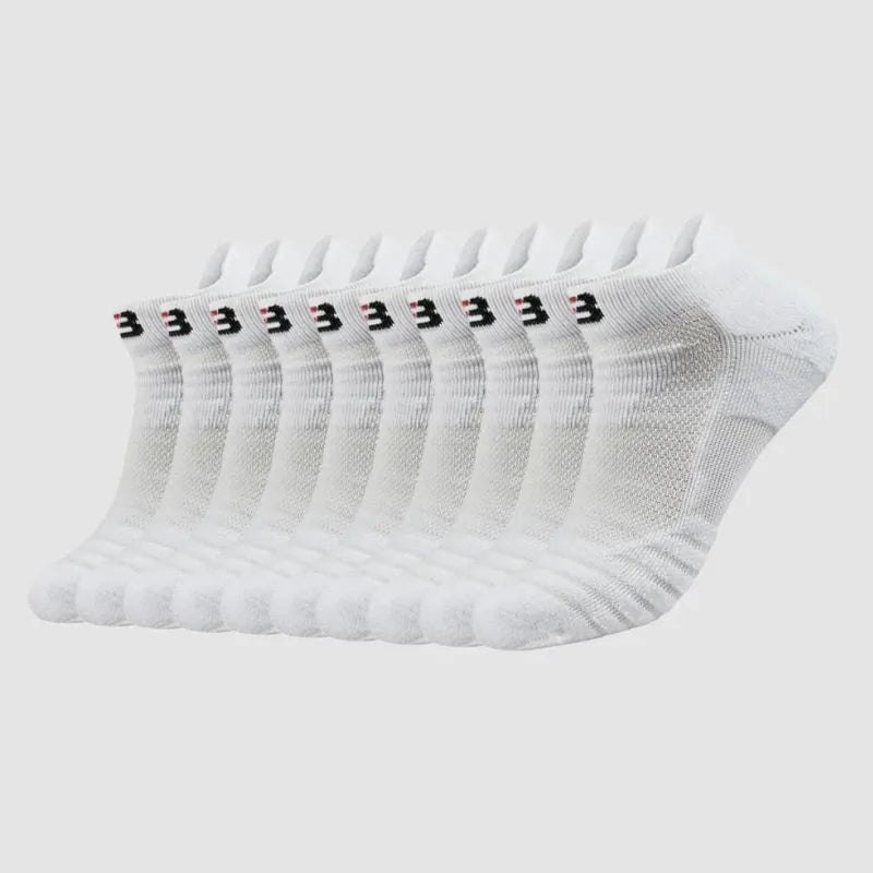Breathable Work Socks (5 Pairs) - White / UK 6–12