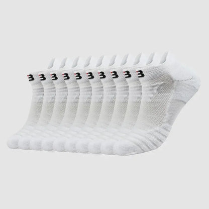Breathable Work Socks (5 Pairs) - White / UK 6–12