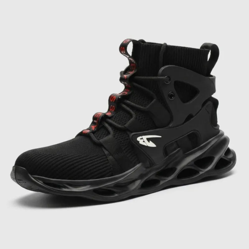 Comfortable Steel Toe Safety Shoes - Black / 5