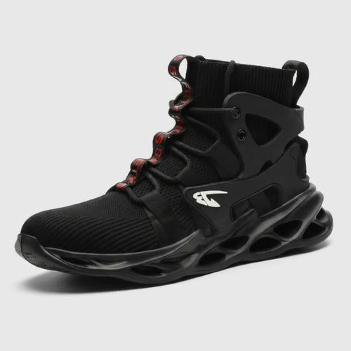 Comfortable Steel Toe Safety Shoes - Black / 5