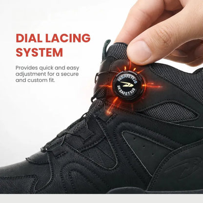 Dial-Lacing Non-Slip Steel Toe Boots