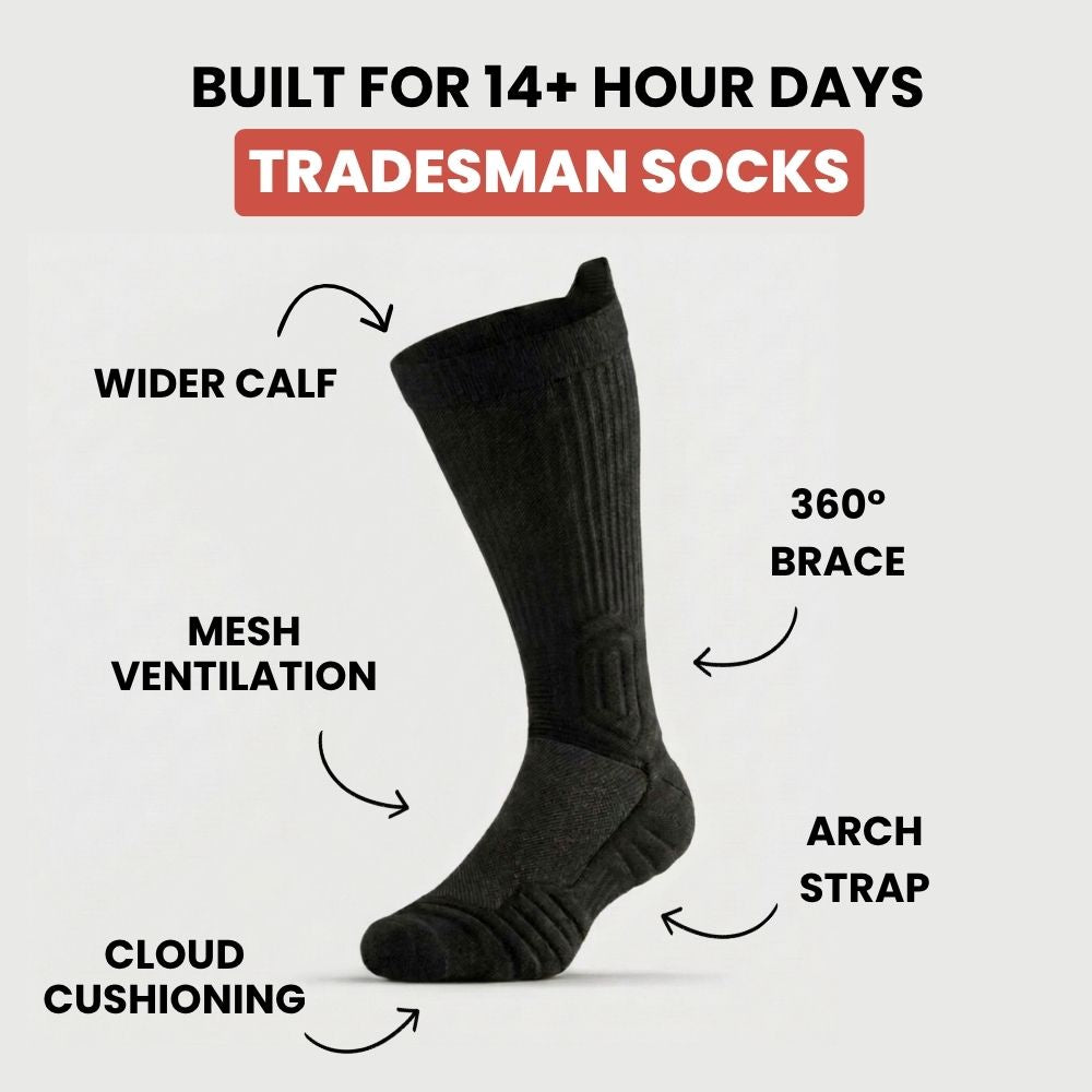 Tradesman Wide Calf Boot Socks