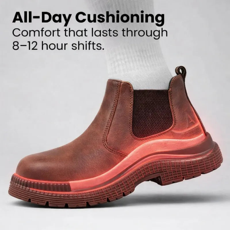 STRIDE S1 Pro | Slip-On Steel Toe Boots