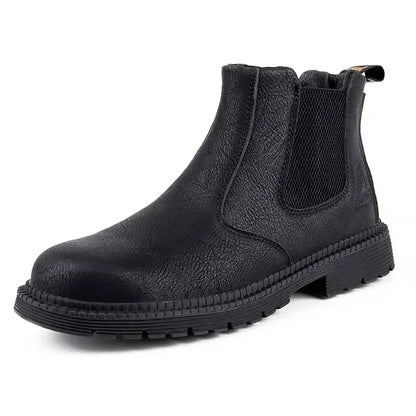 STRIDE S1 Pro | Slip-On Steel Toe Boots - 6.5 / Black