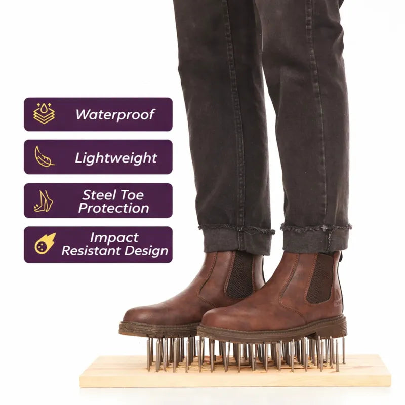 STRIDE S1 Pro | Slip-On Steel Toe Boots