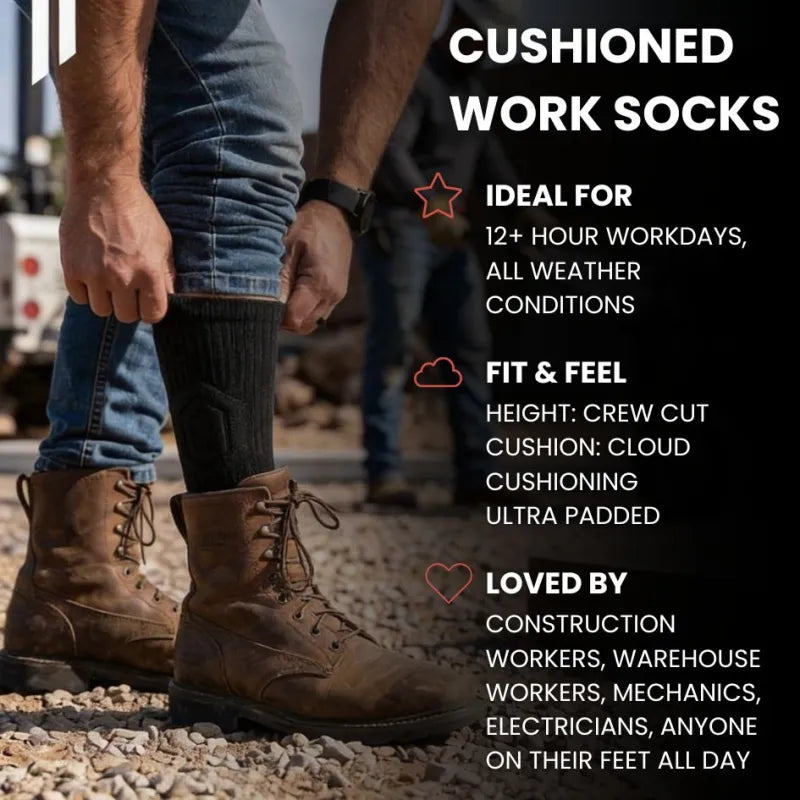 Tradesman Work Socks For All Day Comfort