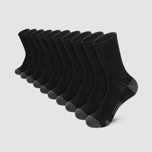 Warming Work Socks (5 Pairs) - Black / UK 6–12