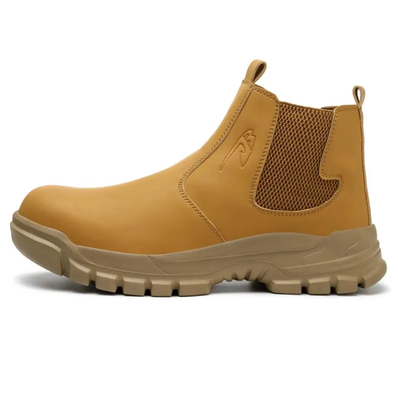 Waterproof Slip-On Composite Toe Boots - Mustard Yellow / M 6 - W 7.5