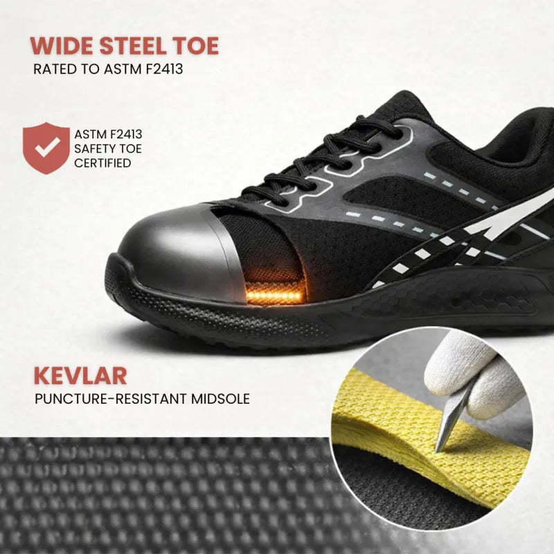 Women’s Lightweight Steel Toe Work Sneakers