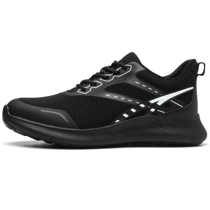 Women’s Lightweight Steel Toe Work Sneakers - Black / 6