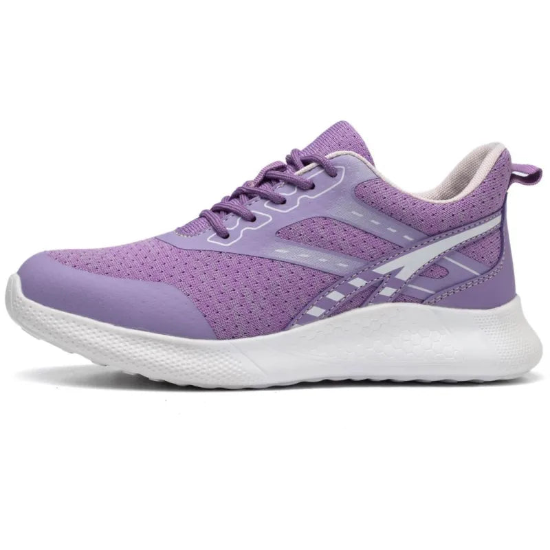 Women’s Lightweight Steel Toe Work Sneakers - Lavander / 6