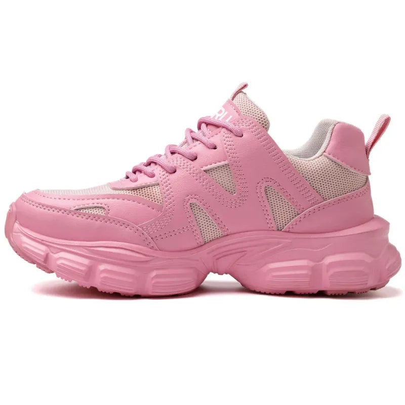 Women’s Stylish Comfortable Steel Toe Shoes - Pink / 6