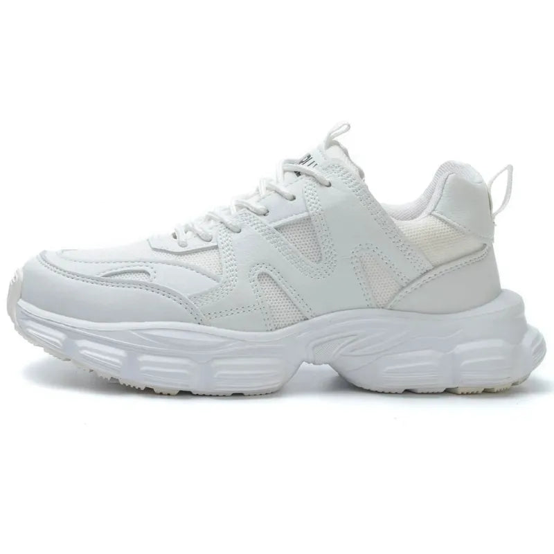Women’s Stylish Comfortable Steel Toe Shoes - White / 6