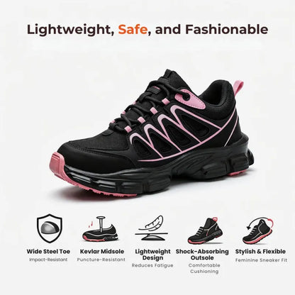 Women’s Stylish Comfortable Steel Toe Sneakers