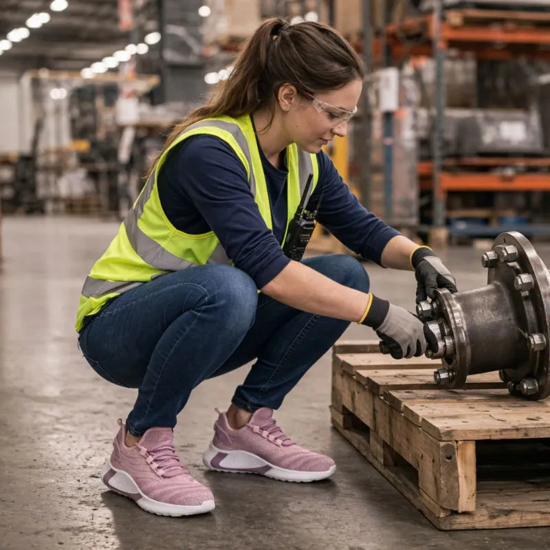 Women’s Stylish Lightweight Steel Toe Sneakers
