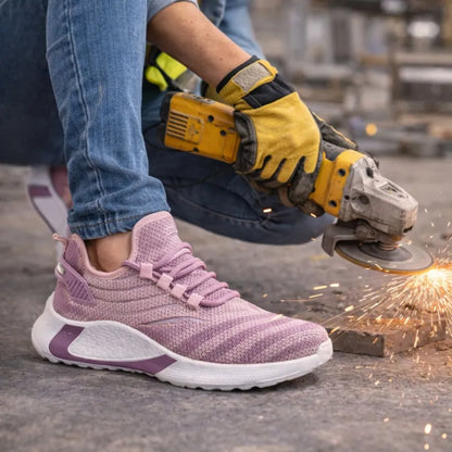 Women’s Stylish Lightweight Steel Toe Sneakers